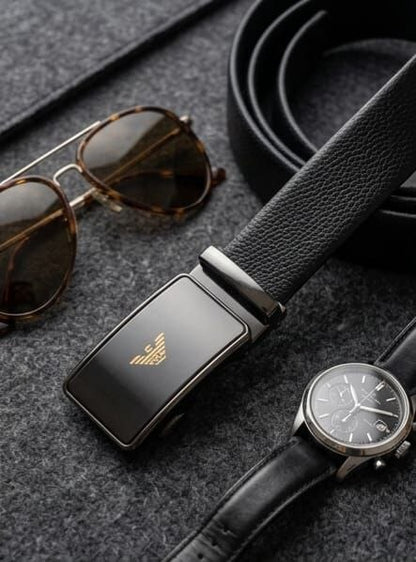 Elite Black Ratchet Belt